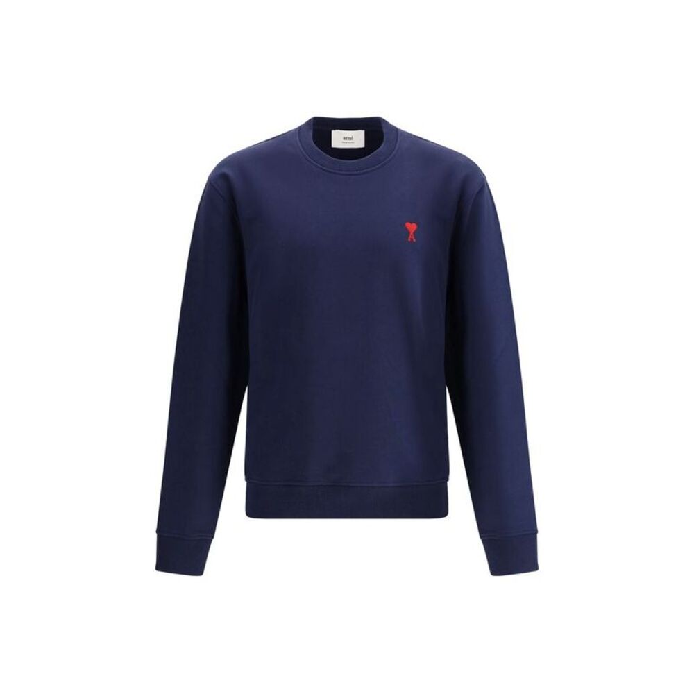 Ami Paris Blue Cotton Men's Sweatshirt